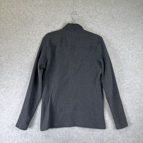 Kuhl Sweater Mens Medium Gray Konfronter 1/4 Snap Jacket Pullover Mock Neck - Picture 7 of 13